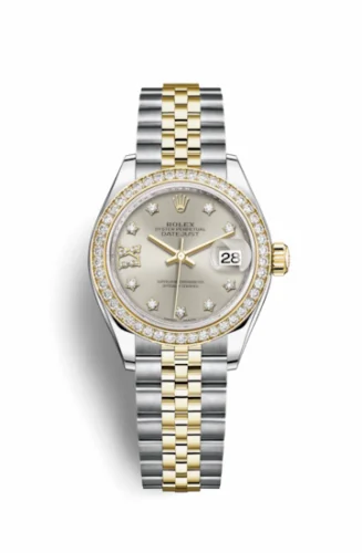 Rolex Lady-Datejust 28 Rolesor Yellow Diamond / Jubilee / Silver Diamond 279383rbr-0003