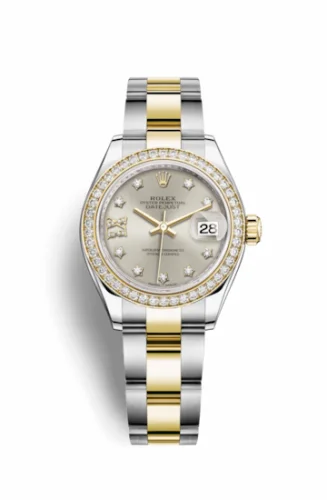 Rolex Lady-Datejust 28 Rolesor Yellow Diamond / Oyster / Silver Diamond 279383rbr-0004
