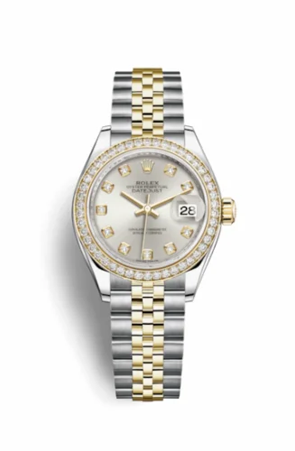 Rolex Lady-Datejust 28 Rolesor Yellow Diamond / Jubilee / Silver Diamond 279383rbr-0007