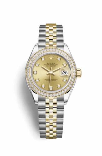 Rolex Lady-Datejust 28 Rolesor Yellow Diamond / Jubilee / Champagne Diamond 279383rbr-0011