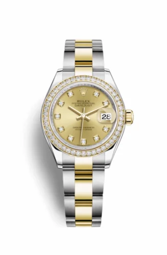 Rolex Lady-Datejust 28 Rolesor Yellow Diamond / Oyster / Champagne Diamond 279383rbr-0012