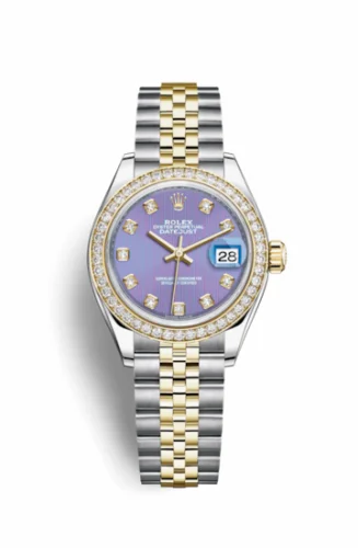 Rolex Lady-Datejust 28 Rolesor Yellow Diamond / Jubilee / Lavender Diamond 279383rbr-0015