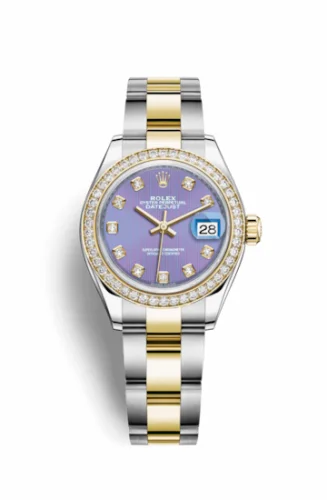 Rolex Lady-Datejust 28 Rolesor Yellow Diamond / Oyster / Lavender Diamond 279383rbr-0016