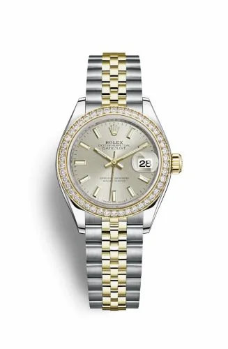 Rolex Lady-Datejust 28 Rolesor Yellow Diamond / Jubilee / Silver 279383rbr-0017