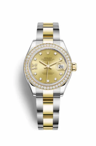 Rolex Lady-Datejust 28 Rolesor Yellow Diamond / Oyster / Champagne Diamond 279383rbr-0022