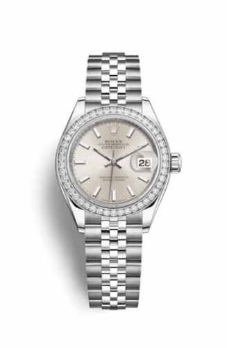 Rolex Lady-Datejust 28 Stainless Steel / Diamond / Silver / Jubilee 279384rbr-0007