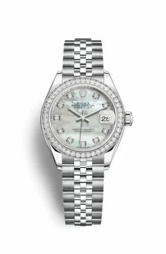 Rolex Lady-Datejust 28 Stainless Steel / Diamond / MOP / Jubilee 279384rbr-0011