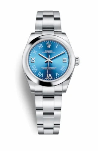 Rolex Oyster Perpetual 31 Blue Azzurro Roman 177200-0015