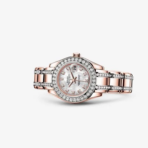 Rolex Datejust Pearlmaster 29 Everose Diamond Mother of Pearl Diamond 80285-0023