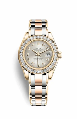 Rolex Datejust Pearlmaster 29 Tridor Diamond Silver Diamonds 80298-0048