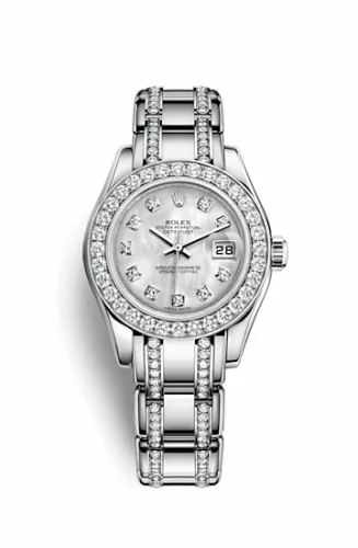 Rolex Datejust Pearlmaster 29 White Gold Diamond / MOP Diamond 80299-0010