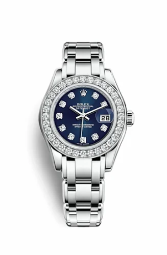 Rolex Datejust Pearlmaster 29 White Gold Diamond / Blue Diamond 80299-0029