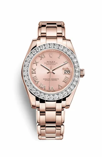 Rolex Datejust Pearlmaster 34 Everose Diamond Pink Roman 81285-0020