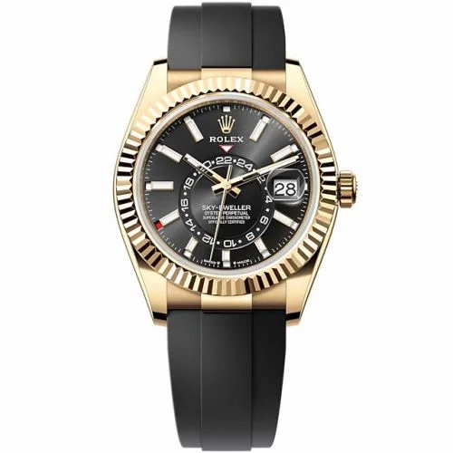 Rolex Sky-Dweller Yellow Gold / Black / OysterFlex 336238-0002