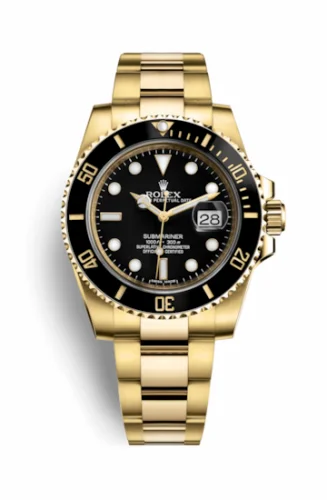 Rolex Submariner Date Yellow Gold / Black 116618ln-0001