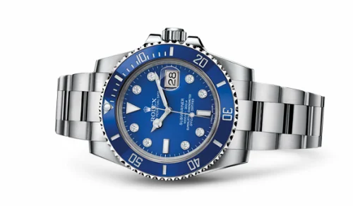 Rolex Submariner Date White Gold / Blue - Diamond 116619lb-0002